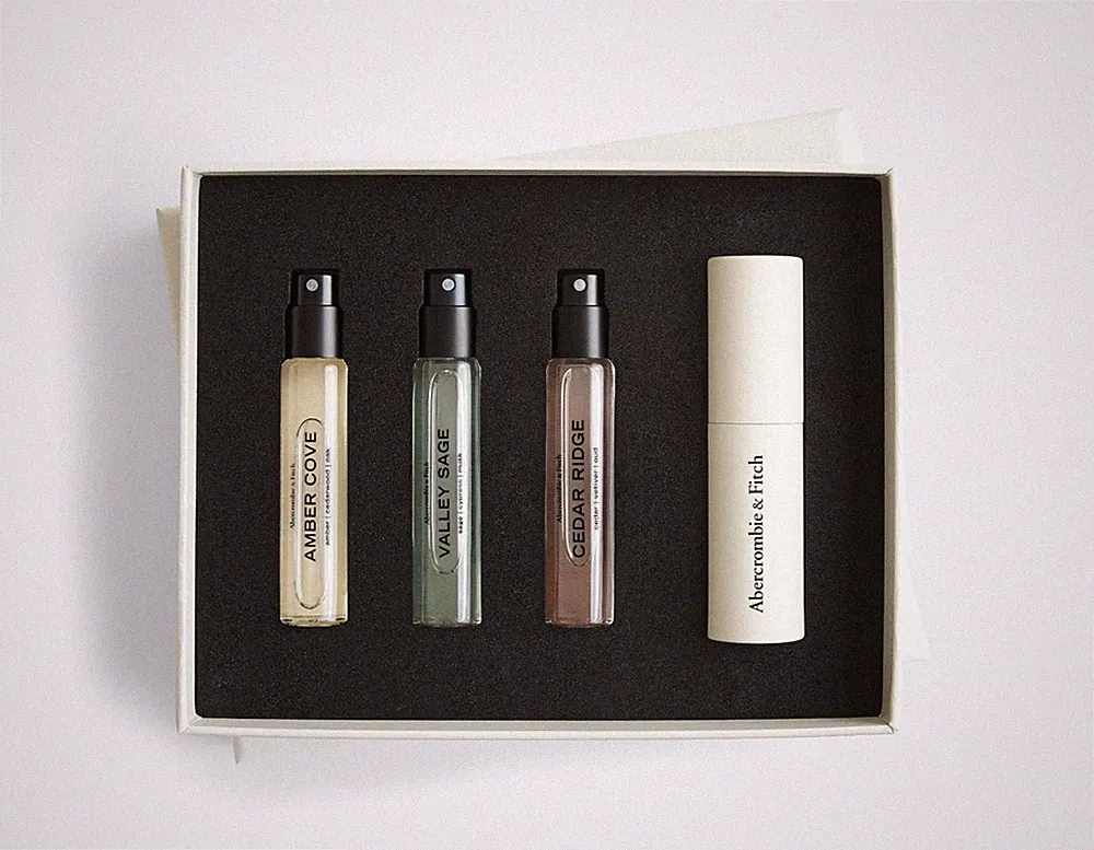 Abercrombie&Fitch Amber Cove Valley Sage Cedar Ridge Fragrance Suite Travel Set