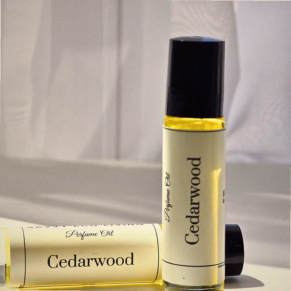Cedarwood Perfume Oil Roll On , Essential Oil Perfume Roller Ball 10ml