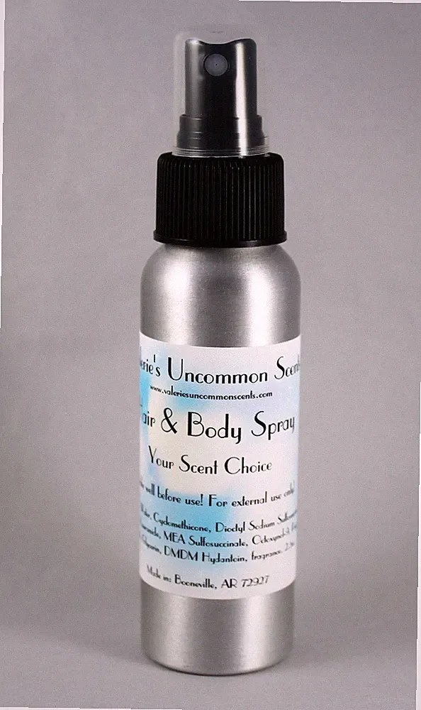 Balsam Cedar scented HAIR & BODY PERFUME FRAGRANCE SPRAY MIST 2.5oz