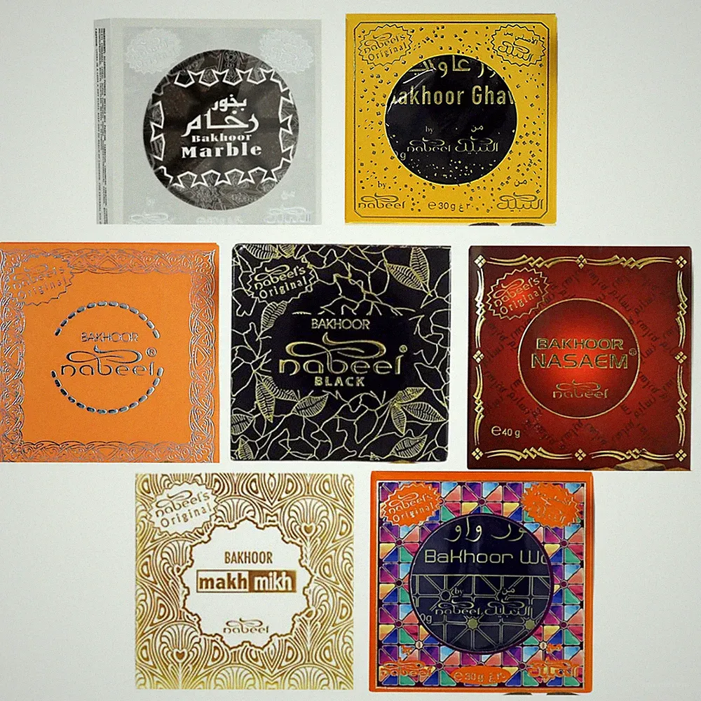 Nabeel Bakhoor 40gm Incense Bukhoor Squares Mamoul Incense