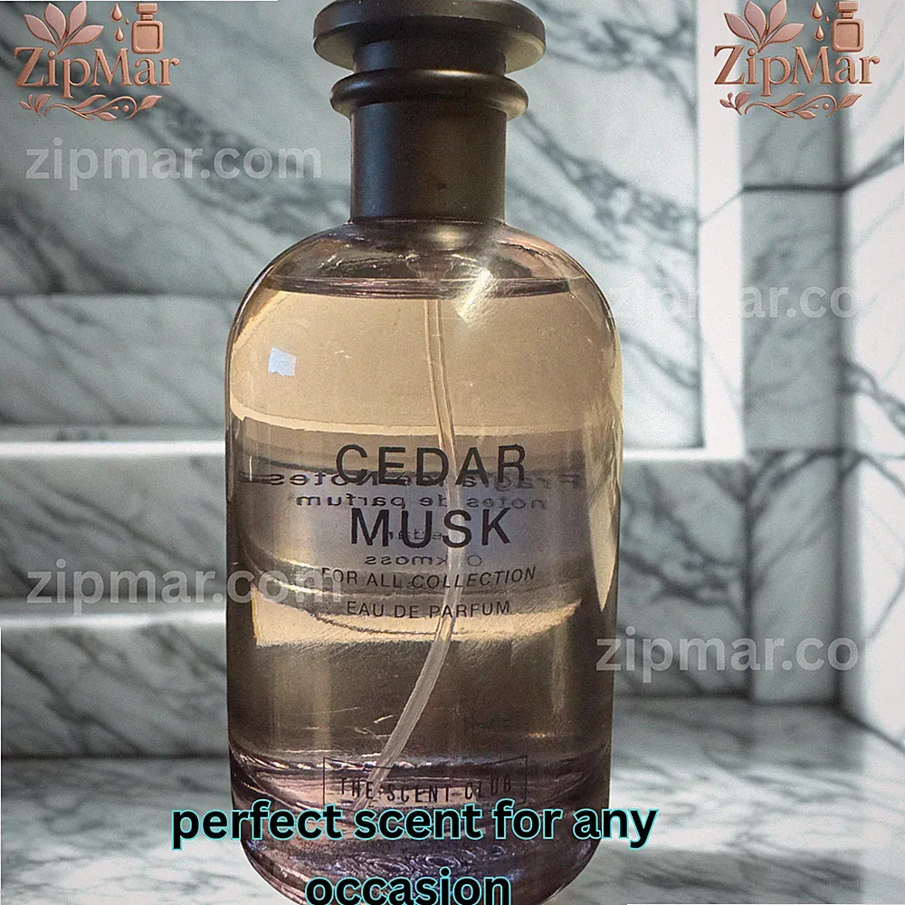 Original CEDAR MUSK Eau De Cologne by The Scent Club 3.4 fl oz Men Fragrance New