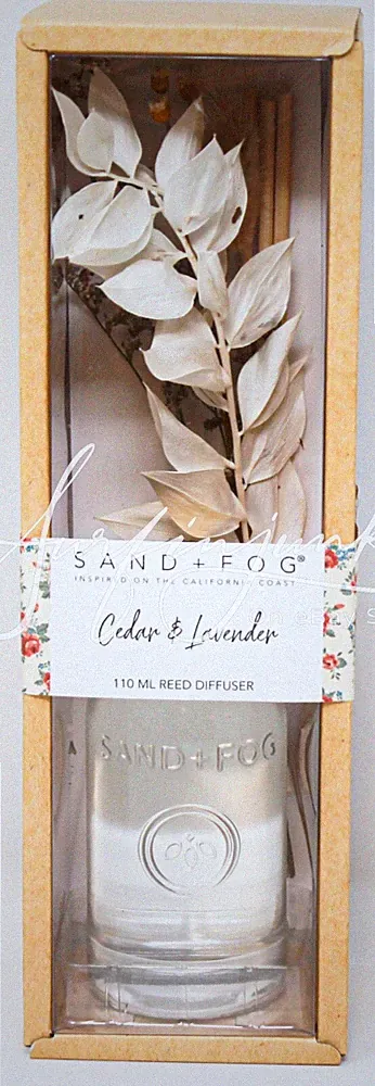 Sand & Fog Reed Home Fragrance Oil Diffuser Choose Scent Wood Neutral Tones New